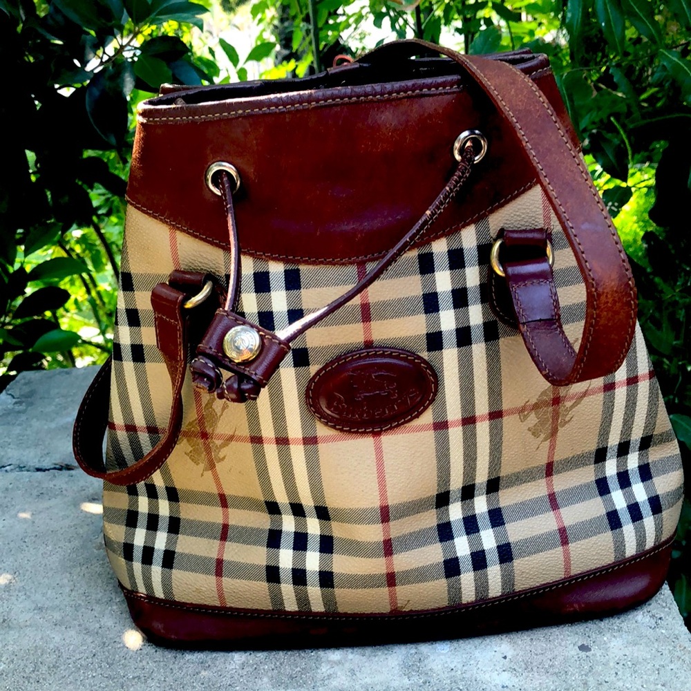 Authentic Burberry bucket bag